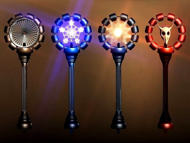 Chained orbit magic wands collection