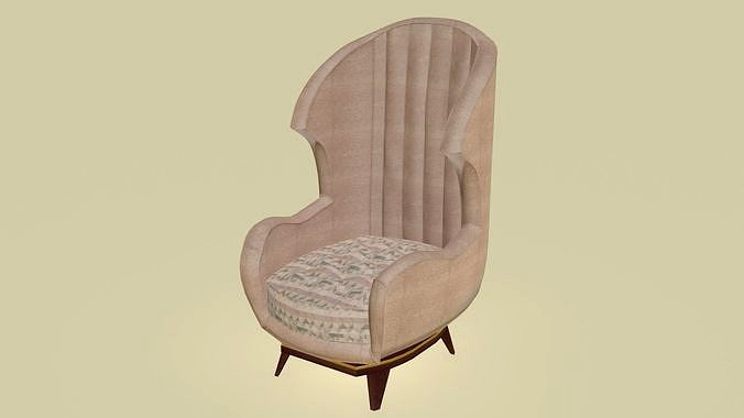 Modern Wingback Armchair