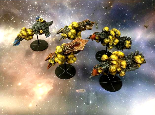 Battlefleet Gothic Space Hulks (destroyed cap ships)