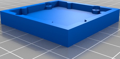 Grove 40x40 holder, tray, mount (OpenSCAD)