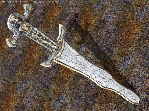 Skeleton Sword 3D Model