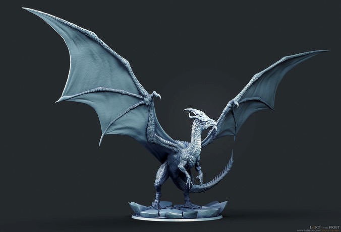 Elder White Dragon | 3D