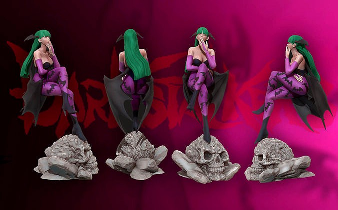 Morrigan Aensland 3d print figure statue - darsktalkers MvC | 3D