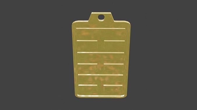 rgd wei ji hexagram pendant | 3D