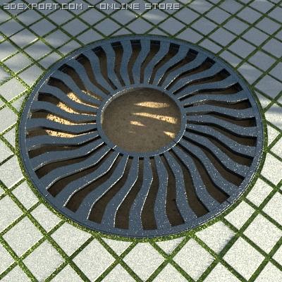 Tree Grate 00 3D Model