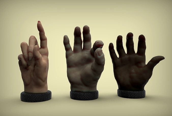 Sculpted hands | 3D