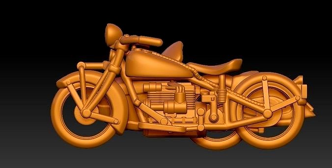 Indian Four Sidecar 1930 | 3D