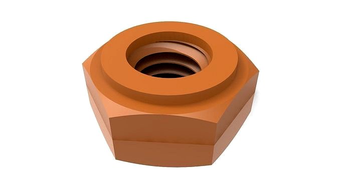 Steel Hex Nut | 3D