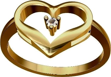 Heart ring | 3D