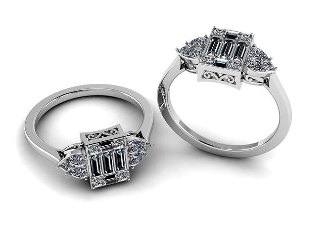 Jewelry Diamond Ring | 3D