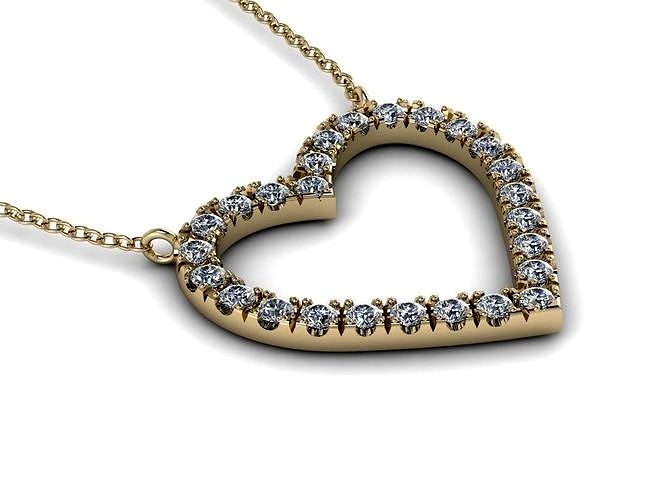 Heart Jewelry Pendant | 3D