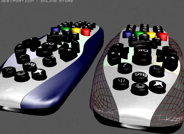 TELEVISION REMOTE 3D Model