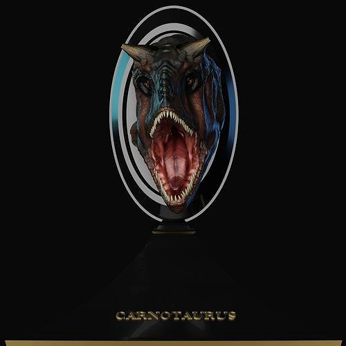 Carnotaurus Bust for 3dprint | 3D