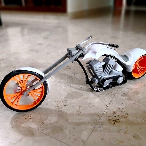 Fully 3D printable Chopper | 3D model