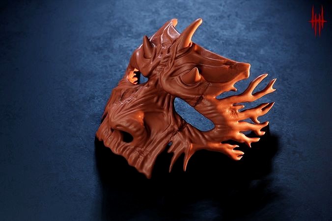 Dark Fantasy Demon Mask | 3D