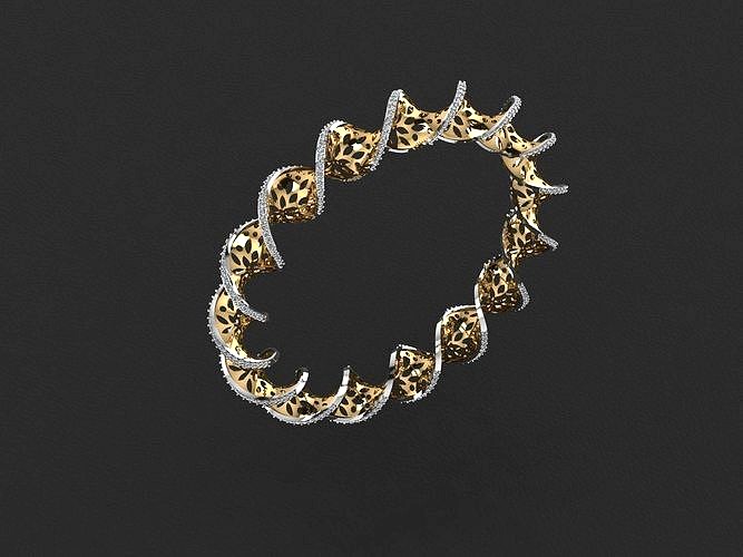 Twisted Bangle | 3D
