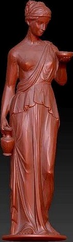 Ancient  women with bowel  | 3D