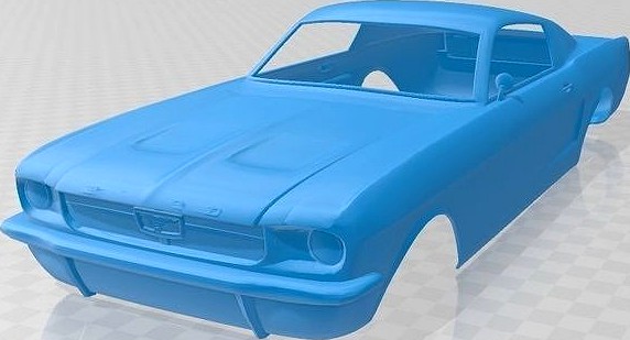 Mustang Fastback 1967 Printable Body Car | 3D