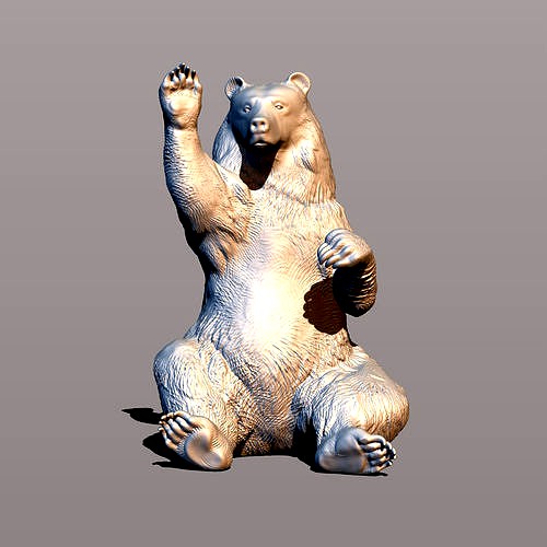 Bear waving paw | 3D