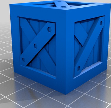 XYZ Calibration cube dice pallet box.