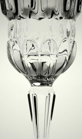 Glass of Champagne 3D Model