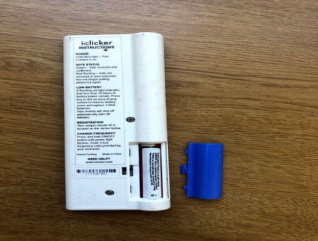 iClicker 1 Battery Cover