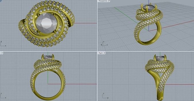 Cartier Ring  | 3D