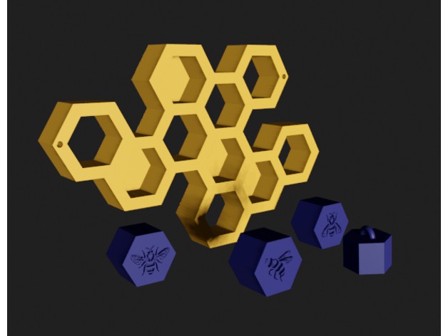 Honeycomb Key Holder