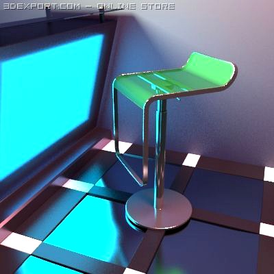 Stool 02 3D Model