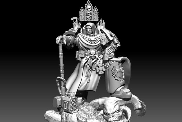 Black Templar Champion (unscaled)