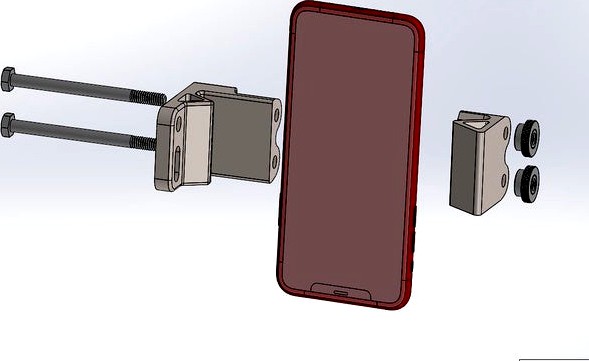 Quiver Phone Mount, Uses Quiver Mount Screws