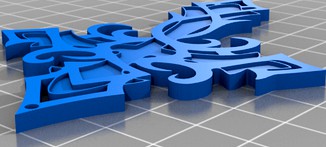 Cool Tribal Cross Ornament