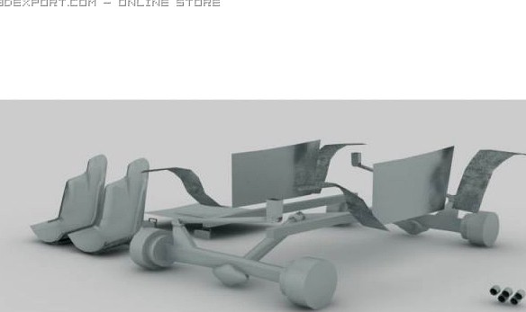 Car parts 2 3D Model
