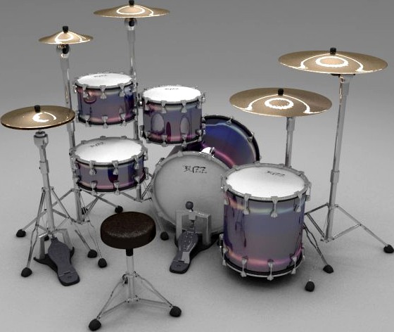 Drum kit buzz 3D Model