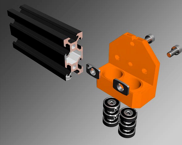 2040 Extrusion Drill Guide