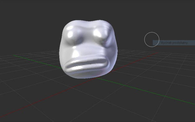 Pepe The Frog Head Made in Blender