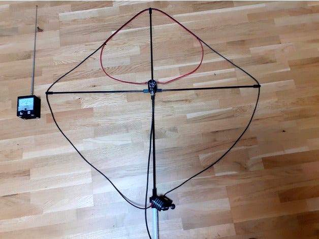 10$ portable HF 10-28 MHz magnetic loop antenna "wild strawberry"