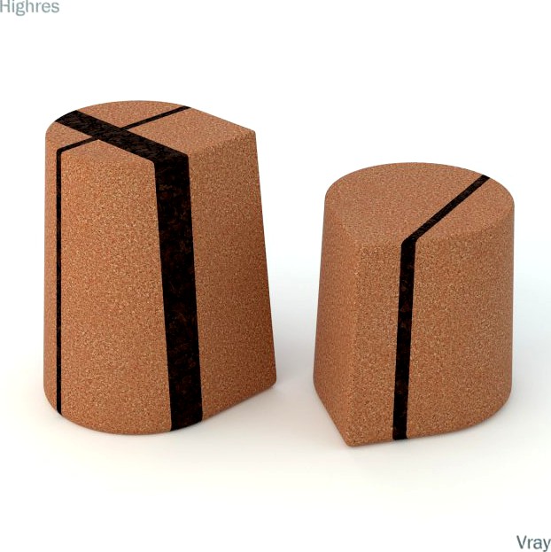 Skram Corkdrop Stool 3D Model