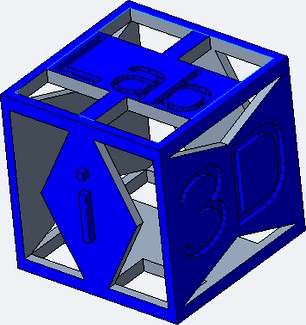 Hollow Calibration Cube i3d&MLab
