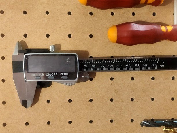 caliber holder for Ikea Pegboard