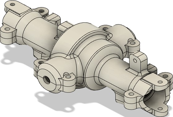 Dual pinion HSP02024 diff front axle