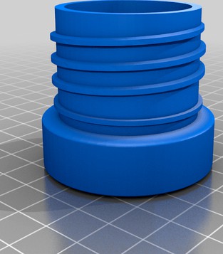 Screwed bottle cap