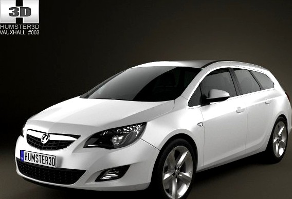 Vauxhall Astra Sports Tourer 2011 3D Model