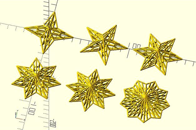 Hollow out starburst