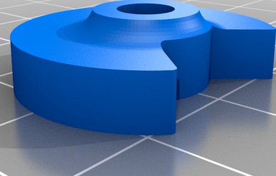 Buffer tube nut with cutout