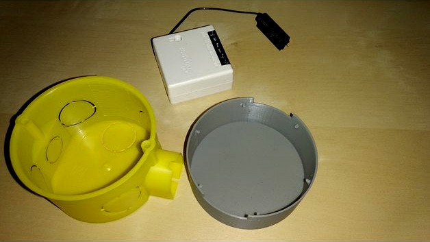 EU Junction box extension for Sonoff Mini