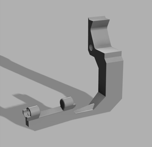 Logitech C920/C930E Prusa i3 MK3/MK3S X-axis holder (extended)