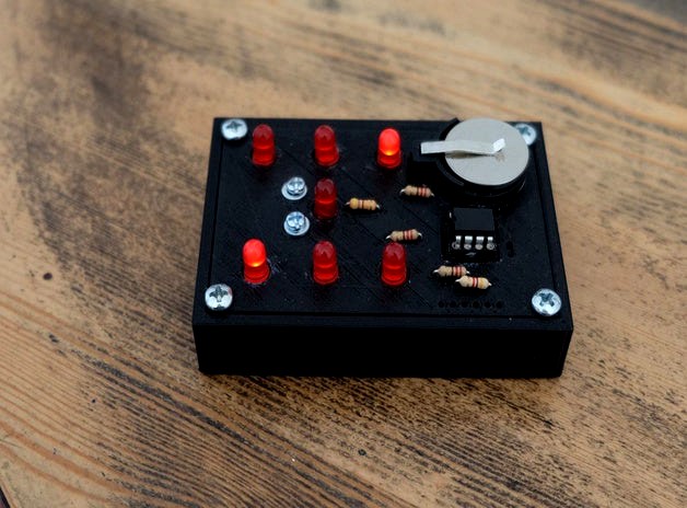 3d printed electronic dice