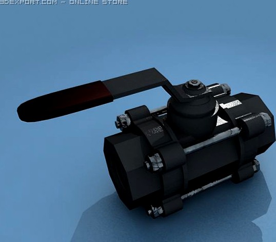 Ball valve 3D Model