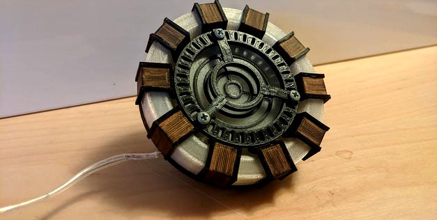 Illuminated Iron Man Arc Reactor